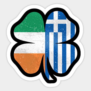 Greek Irish Shamrock Greece Ireland St. Patrick's Day Sticker
